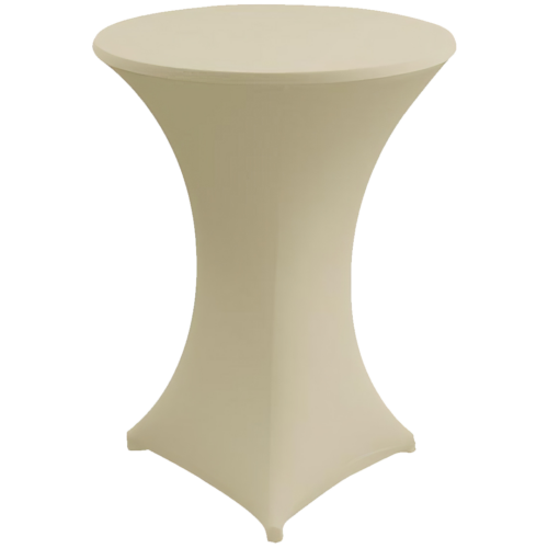 Stehtischhusse Stretch Zürich Creme (3 Größen)