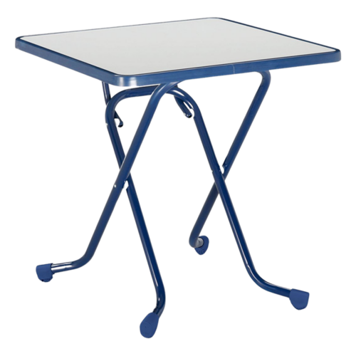 Scherenklapptisch Primo eckig 67 x 67 cm blau